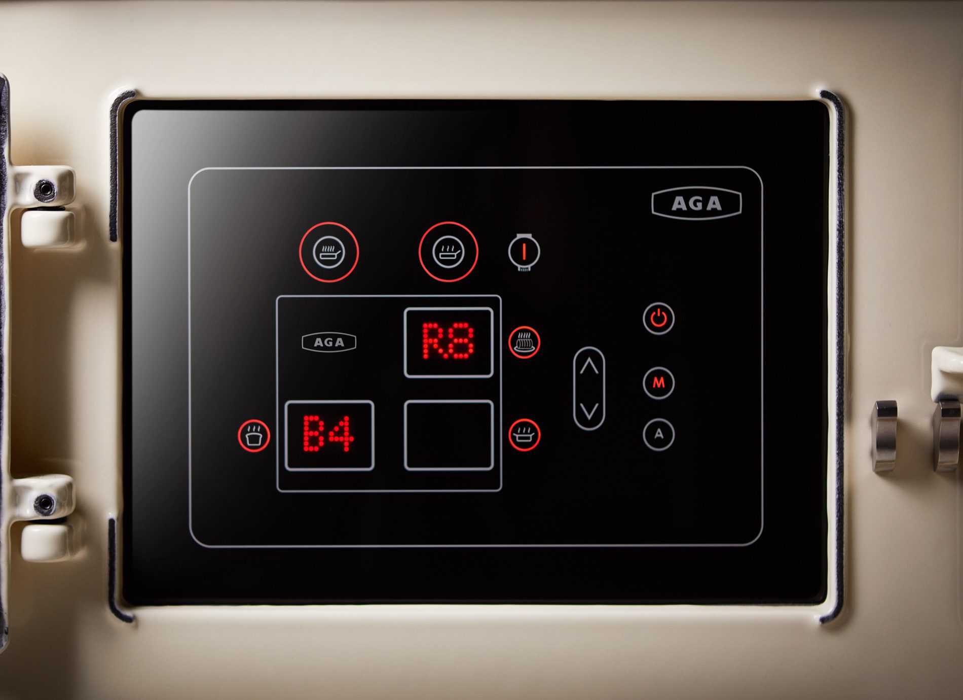 eR7 Control Panel showing temperature settings