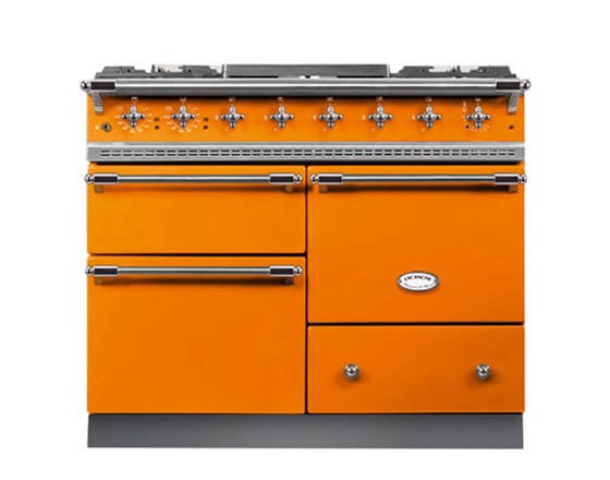 Lacanche Macon 1000mm Dual Fuel in Tangerine